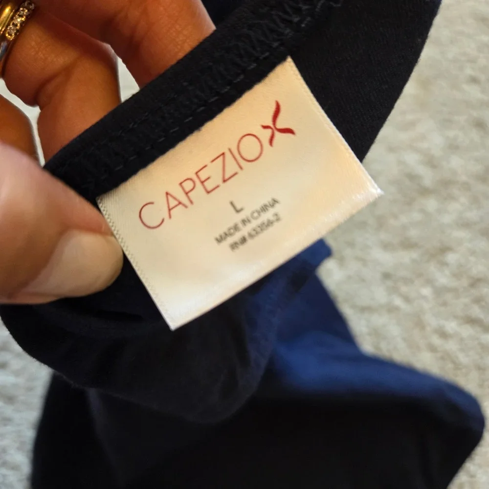NWT Capezio Girls Navy Blue Tank Leotard CC201C Ballet Dance Gymnastics Large